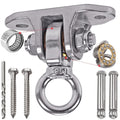 Yyiwhmy Silent Bearing Swivel Swing Hanger Stainless Steel Heavy Duty 180+360 Swivel Swing Hook 1500 lb Capacity Playground Yoga