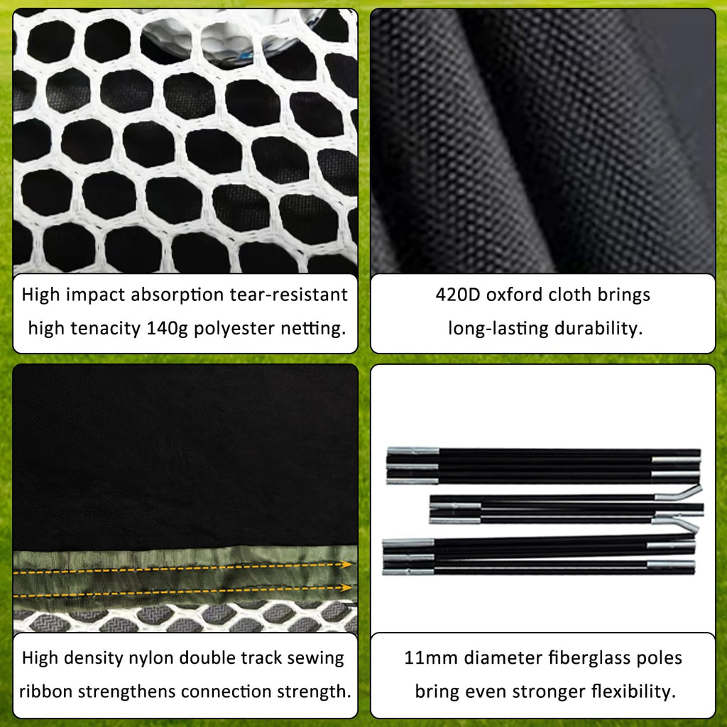 Golf Practice Net Golf Net For Backyard Golf Nets For Indoor Use Driving Range Net Golf Hitting Nets 12X7X66Ft Home Driving Rang