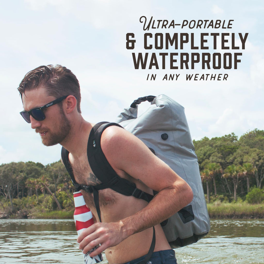 Icemule Pro Large Collapsible Backpack Cooler - Hands Free, 100% Waterproof, 24+ Hours Cooling, Soft Sided Cooler For Hiking, Ca