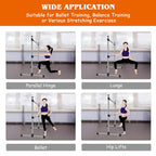 Gymax Ballet Barre, Portable Pilates Barre Freestanding With Double Dance Bar Stable Construction, For Dancing Stretching Ballet