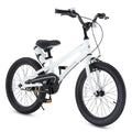 Royalbaby Freestyle Outdoor Childrens Bicycle Dual Handbrakes Sporty Kid Bike with Kickstand and Adjustable Seat, 18 Inch, Whit