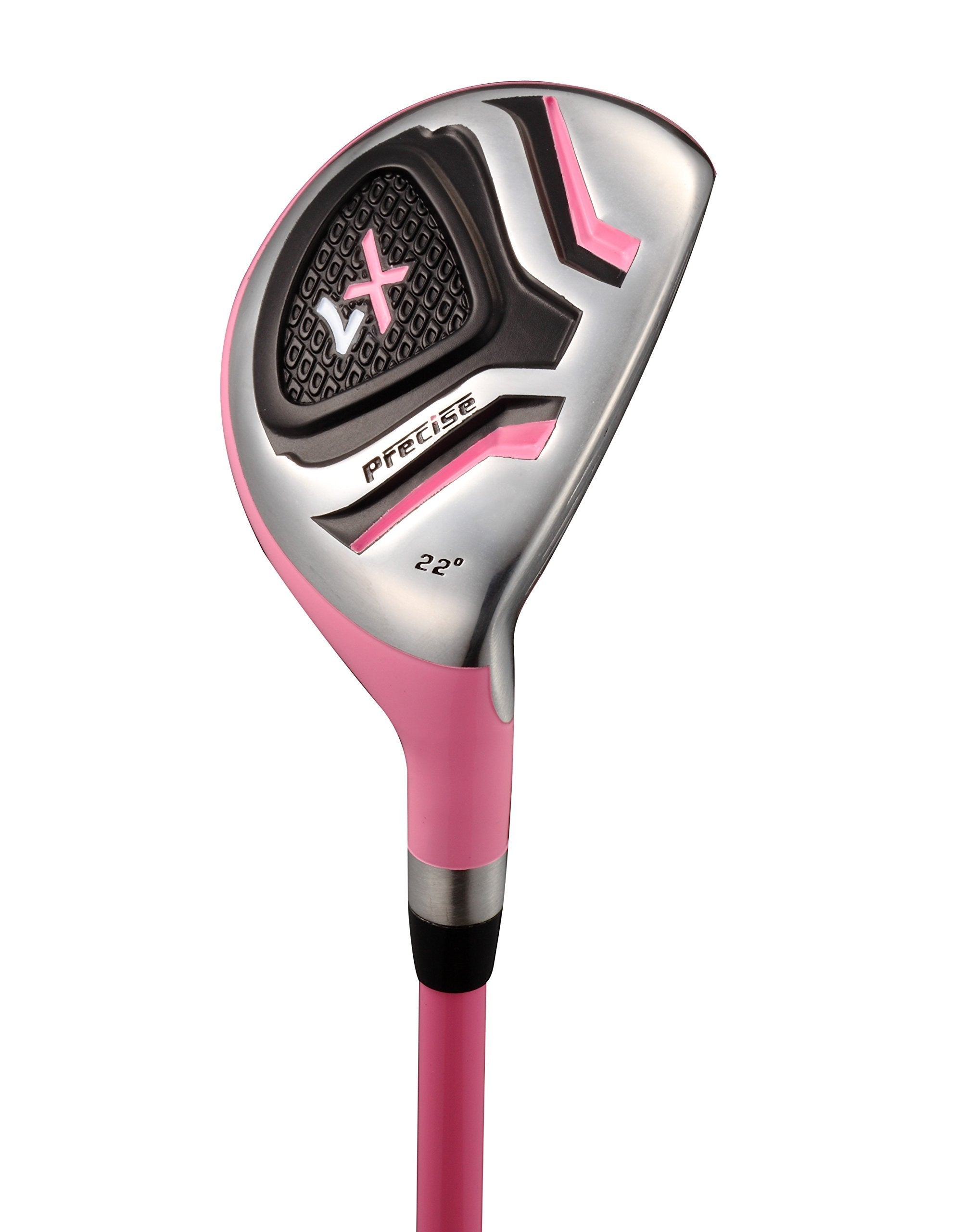 Distinctive Girls Pink Junior Golf Club Set For Age 6 To 8 ( Height 3'8'' To 4'4'' ), Left Handed Only, Set Includes: Driver, Hy