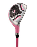 Distinctive Girls Pink Junior Golf Club Set For Age 3 To 5 ( Height 3' To 3'8'' ), Left Handed Only, Set Includes: Driver, Hybri
