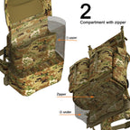 Mt Filbe 100L+ Modular Tactical Backpack System Military Rucksack With External Abs Frame, Detachable Assault Pack & Hydration C