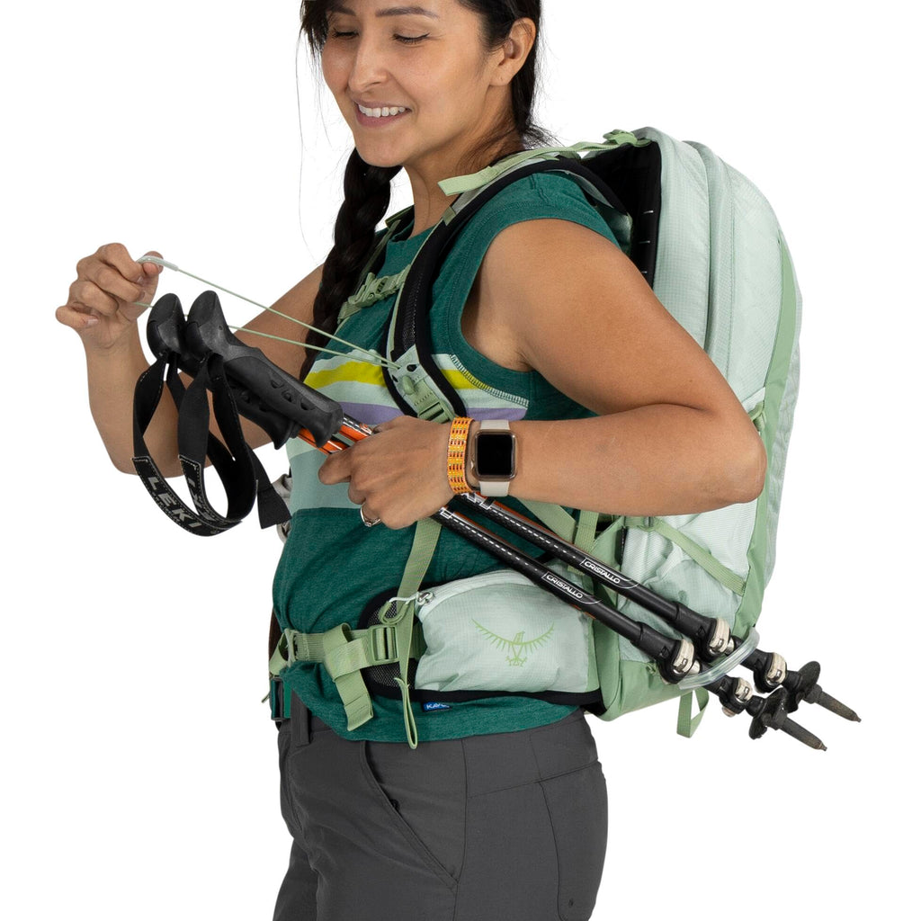 Osprey Tempest 11L Womens Lightweight Hiking Backpack - Small Daypack for Travel & Camping, Frosty Mint Green/Botanica