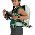 Osprey Tempest 11L Womens Lightweight Hiking Backpack - Small Daypack for Travel & Camping, Frosty Mint Green/Botanica