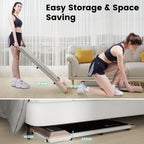 Deerrun Walking Pad, 2025 Smart Under Desk Treadmill, Treadmills For Home/Office, 2 In 1 Walk Pad Treadmill With Led Dispaly & R