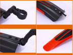 Bluesunshine Adjustable Road Mountain Bike Bicycle Cycling Tire Frontrear Mud Guards Mudguard Fenders Set (Gray  Black)