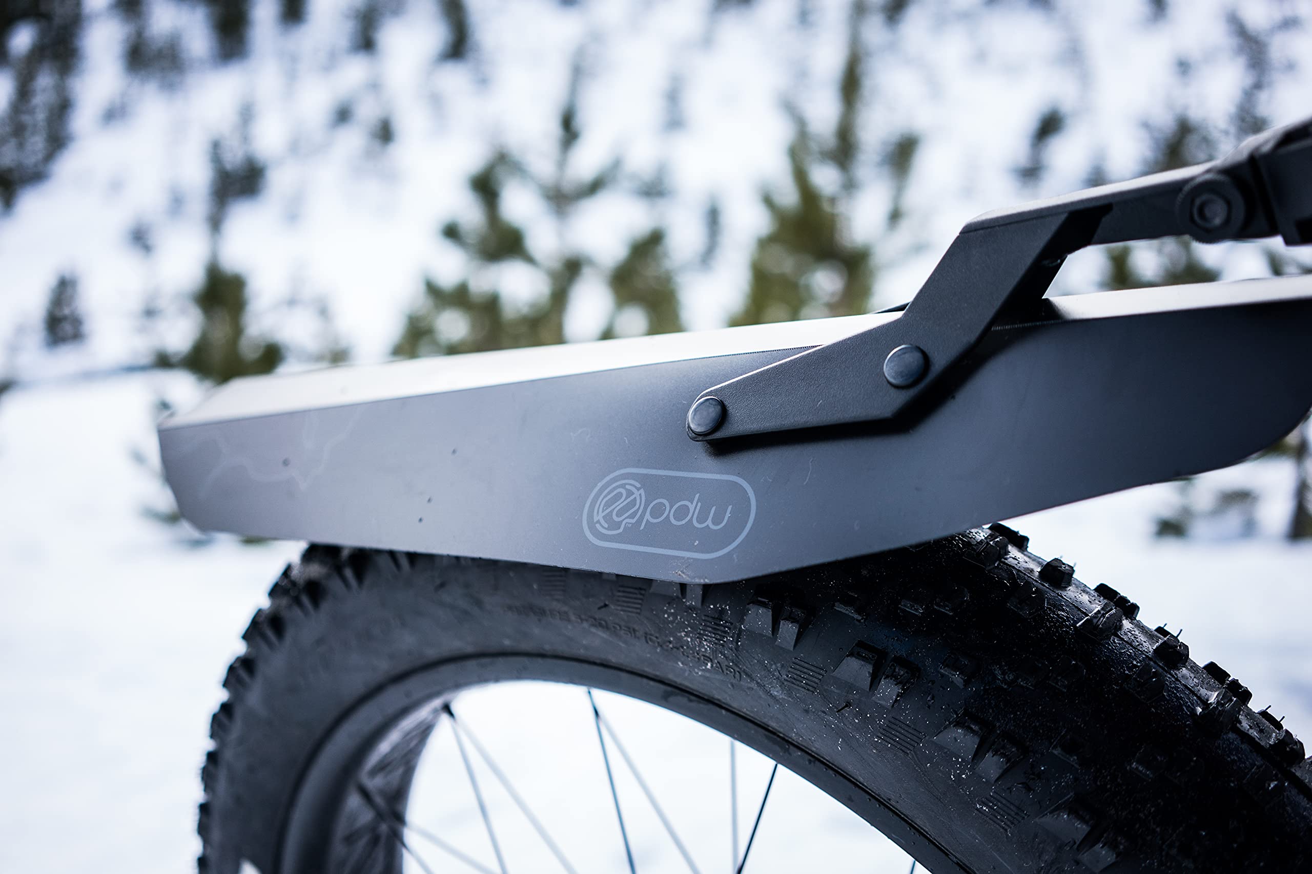 Portland Design Works | Mud Shovel 6.5 Rear Fat/Plus Fender, Black Topo, Universal