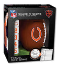 MasterPieces NFL Chicago Bears Shake N' Score Travel Dice Game, For 2 Players, Ages 6+