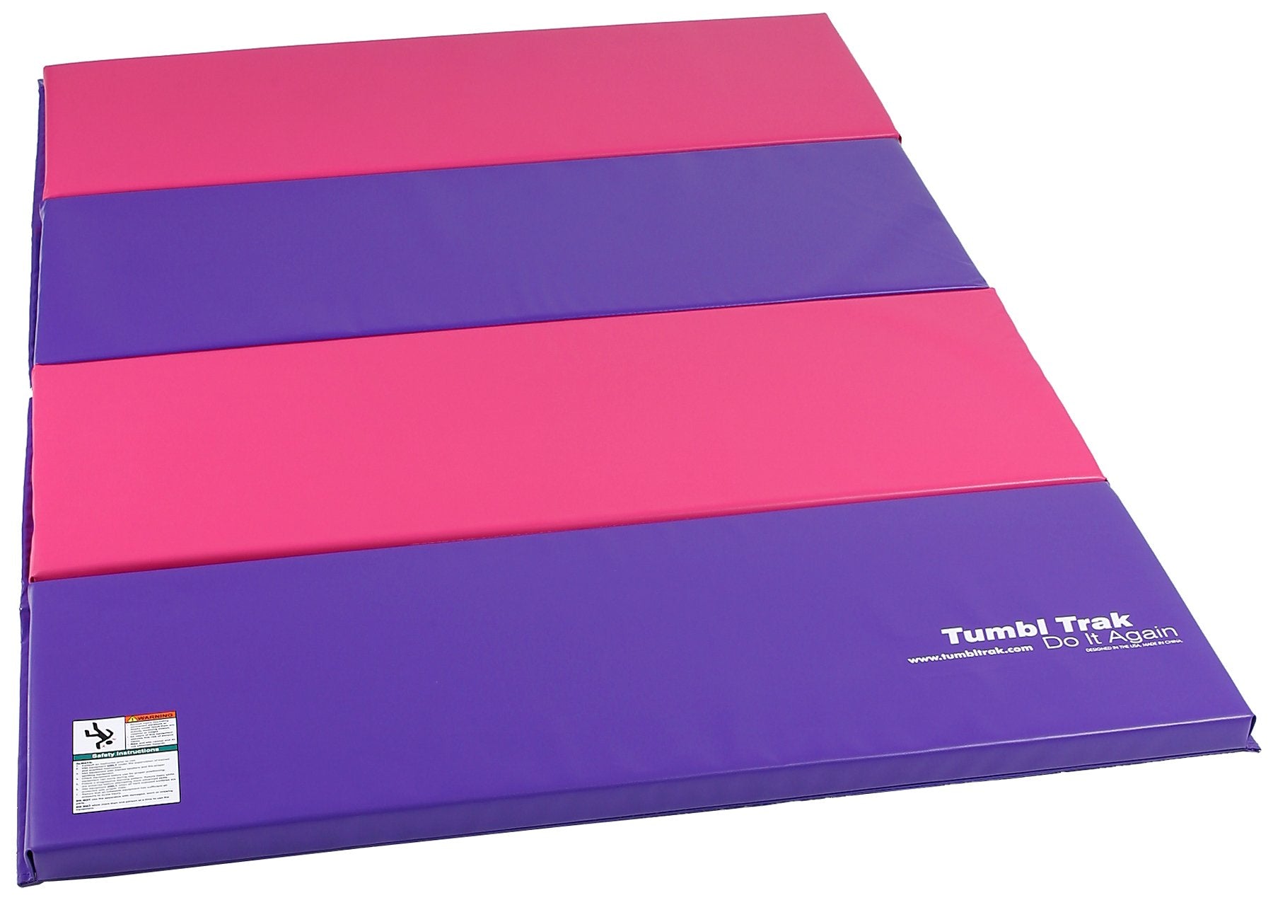 Tumbl Trak Jill Mat, 4Ft X 6Ft, Pink & Purple