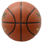 Xedge Basketball Size 5/6/7 Composite Leather Street Basketball Indoor Outdoor Game Ball With Needle,Pump And Carry Bag (Red, Si
