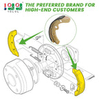 10L0L Set Of 4 Golf Cart Brake Shoes For Club Car Ds G&E 1981-1994 1011463