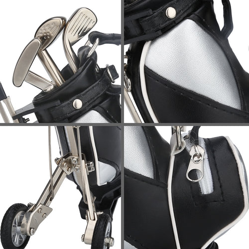 10L0L Golf Gift ,Mini Office Golf Pen Holder With 3 Sets Aluminum Alloy Golf Pens,Top Dad Gift Golf Souvenir For Golfer,Father,M