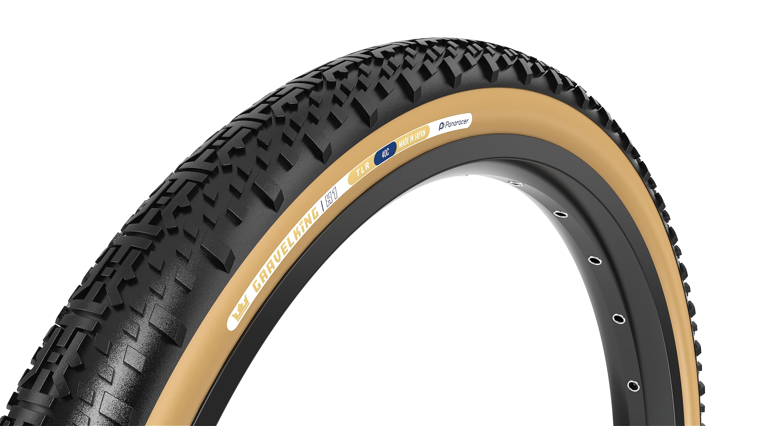Panaracer Gravelking X1 Tubeless Tire Black/Brown, 700X45