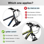 Groword Bike Stem Riser,Adjustable Mtb Stem,28.6Mm Bike Fork Aluminum Adjustable 150Mm,Bike Stem 31.8Mm,Adjustable 120 Degree 11