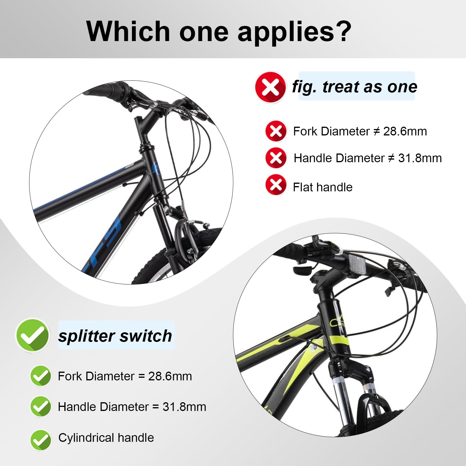 Groword Bike Stem Riser,Adjustable Mtb Stem,28.6Mm Bike Fork Aluminum Adjustable 150Mm,Bike Stem 31.8Mm,Adjustable 120 Degree 11
