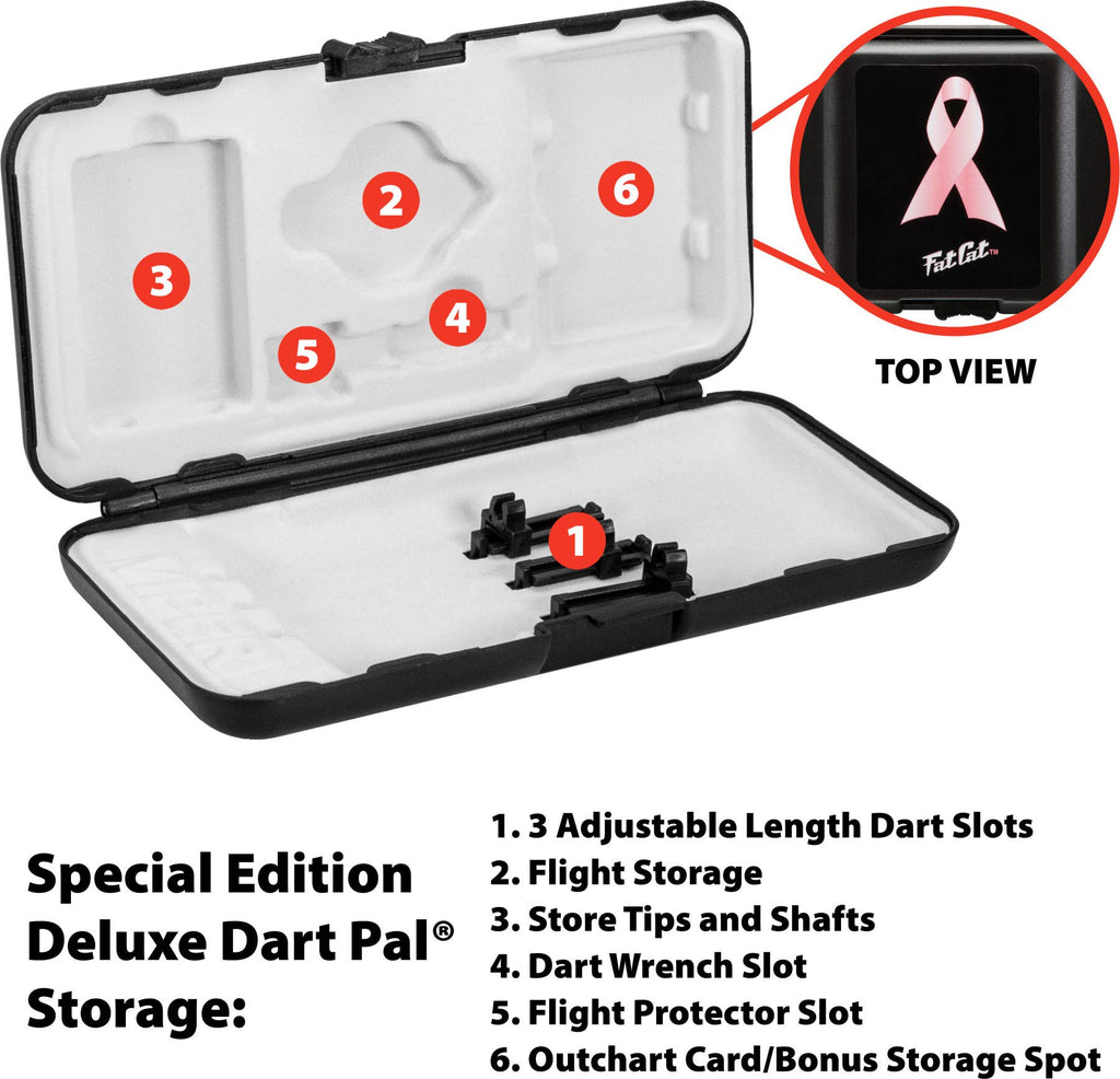 Fat Cat Pink Lady Soft Tip Darts With Storage/Travel Case, 16 Grams