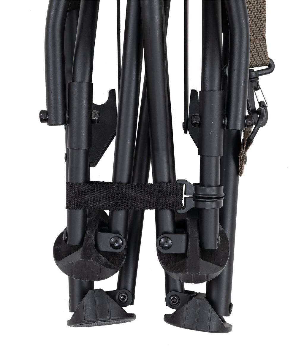Browning Strutter Camo Turkey Hunting Chair With Foldable Low Profile Compact Design, Durable Steel Frame, And Padded Shoulder C