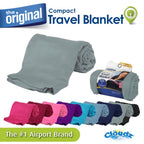 Cloudz Cozy Compact Airplane Travel Blanket For Your Flight, Car, Camping, Home Or Comforting Warmth Anywhere! - Charcoal