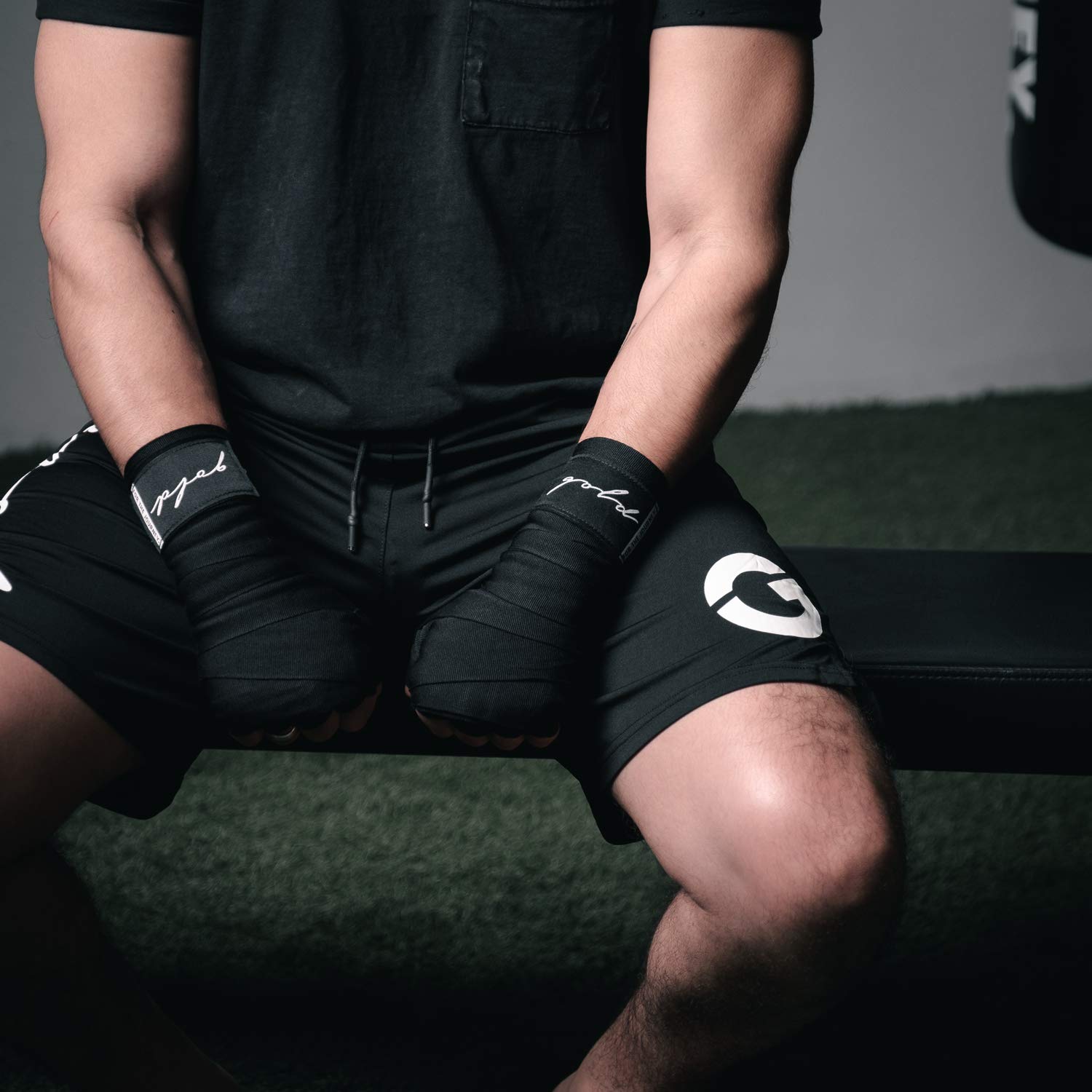 Gold Bjj Boxing Hand Wraps - Extra Long Mexican Style 200'' Handwraps For Boxers, Kickboxing, Muay Thai, And Mma