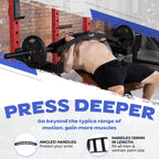 Yes4All Multi Grip Barbell & Cable Attachment, Curved Swiss Barbell For Greater Range Of Motion, 600 Lbs Capacity