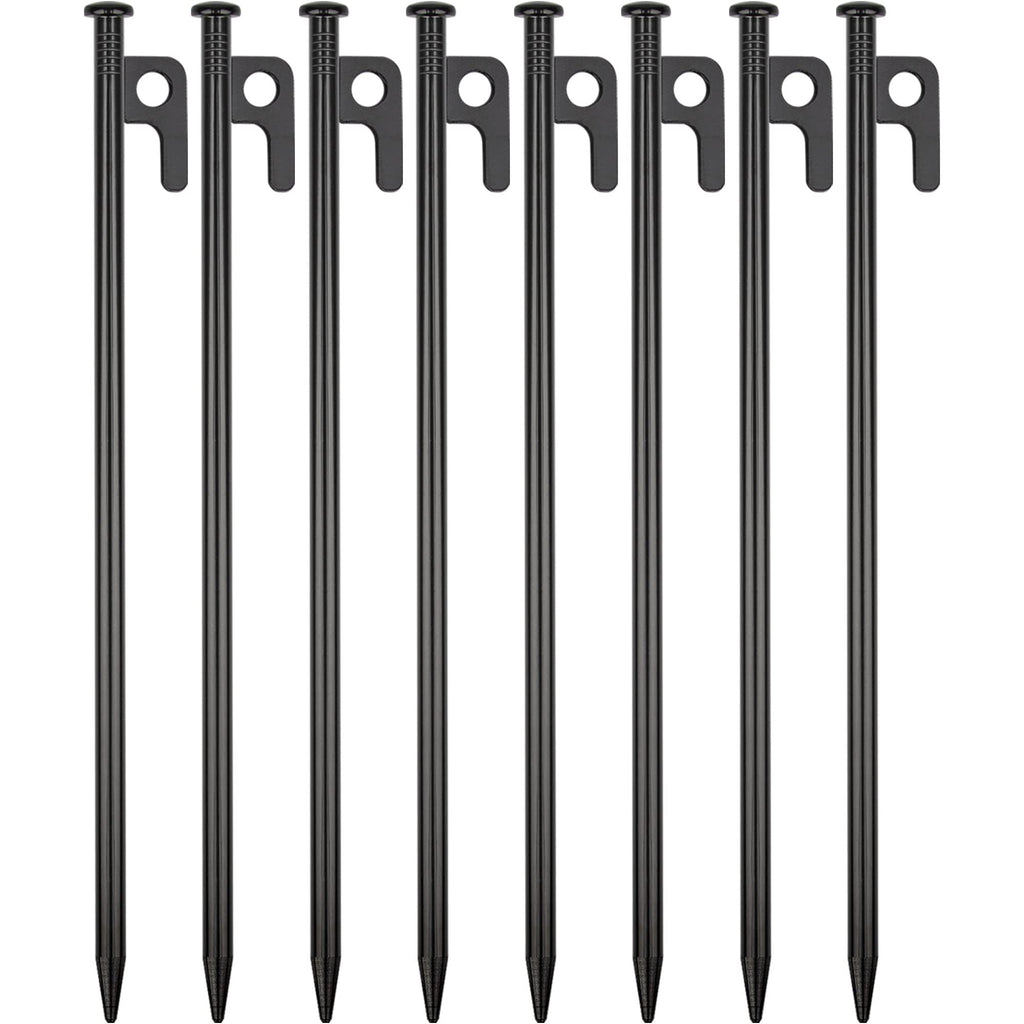 8 Pack Tent Stakes Heavy Duty Metal Tent Pegs For Camping Steel Tent Stakes 12 Inch Unbreakable And Inflexible