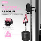 Gym Equipment, Gym Exercise Handles, Cable Attachments For Gym, Replacement Handle Attachments For Cable Machine Pulleys, Resist