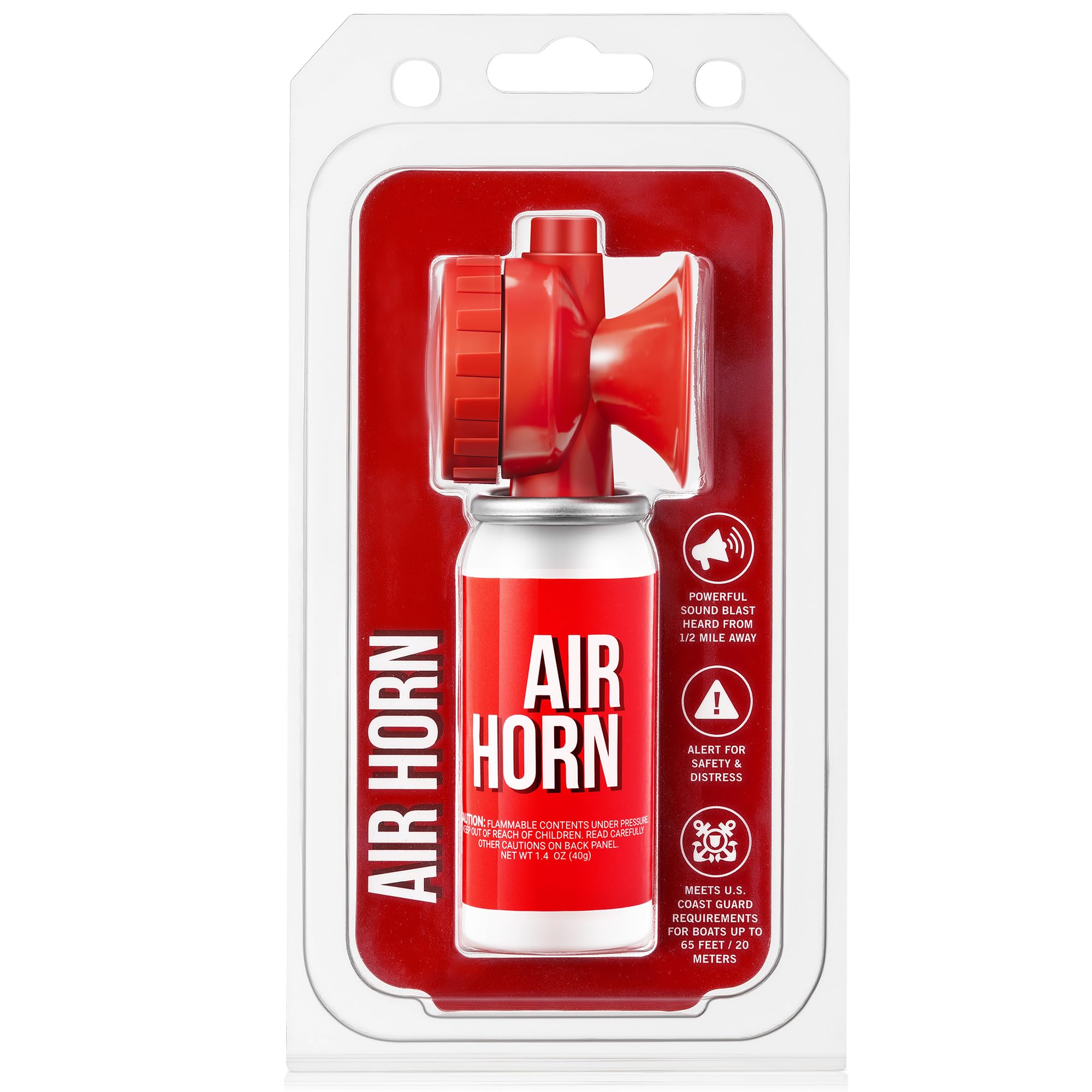 Saillong 1 Pack 1.4oz Boat Air Horn for Safety, Loud Marine Air Horns Can, Mini Small Blow Fog Bear Horn, Emergency Use for Spor