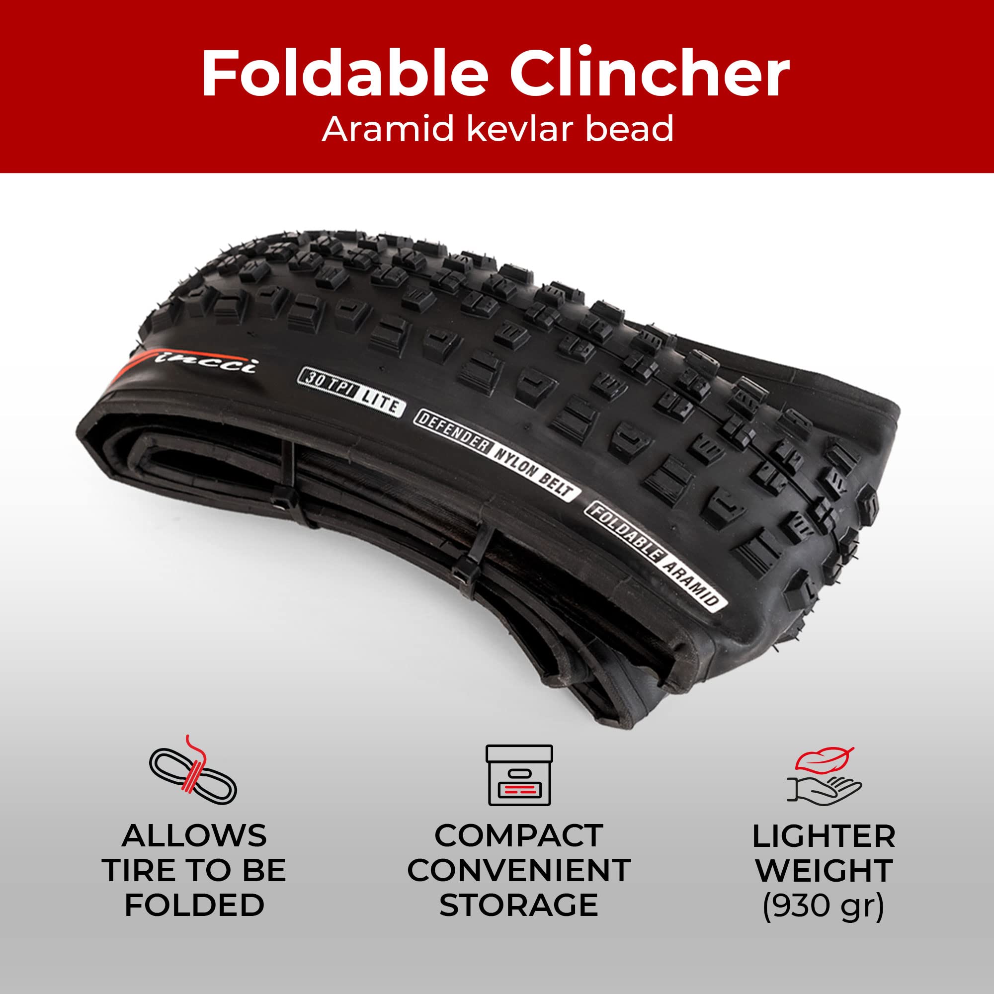 Fincci Pair 27.5 X 2.35 Inch 60-584 Foldable Tires For Road Mountain Mtb Mud Dirt Offroad Bike Bicycle (Pack Of 2)