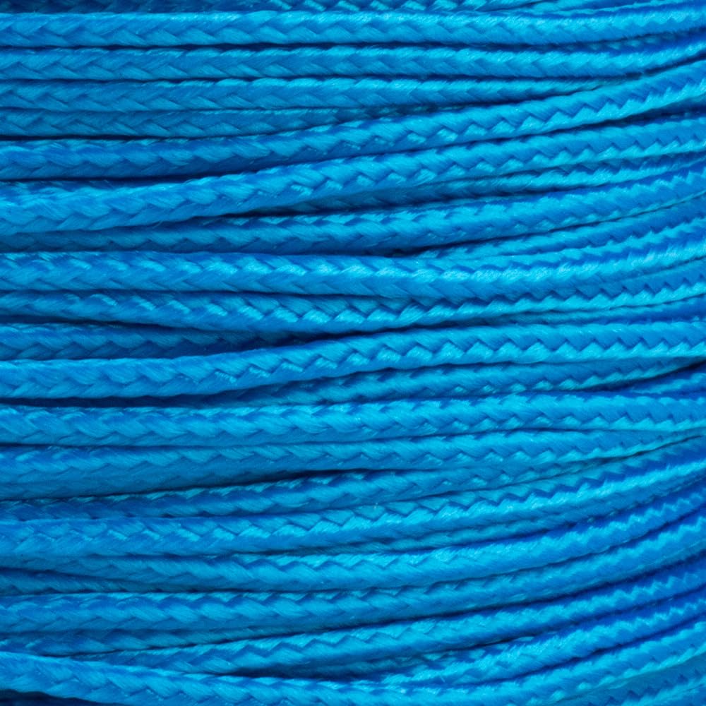 Paracord Planet Micro Paracord - Thin Braided Cord For Crafting, Fishing, And Diy Projects In 125 Ft Spools - Colonial Blue
