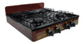 Koblenz Victoria 4-Burner Gas Stove, Portable, Porcelain Cover And Four 16,000 Btu Burners, Bronze Stove For Propane Gas, 20.8''