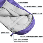 Atarashi Wide Sleeping Bags For Adults, Womens Sleeping Bags For Camping, Hiking And Outdoors, 3-4 Seasons Warm Cold Weather, Li