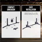 Amstaff Fitness Joist Mount Pull Up Bar, Ceiling Mounted Chin Up Bar For Home Gym, Crossfit, Beam, Rafter - Heavy Duty, Multi Gr