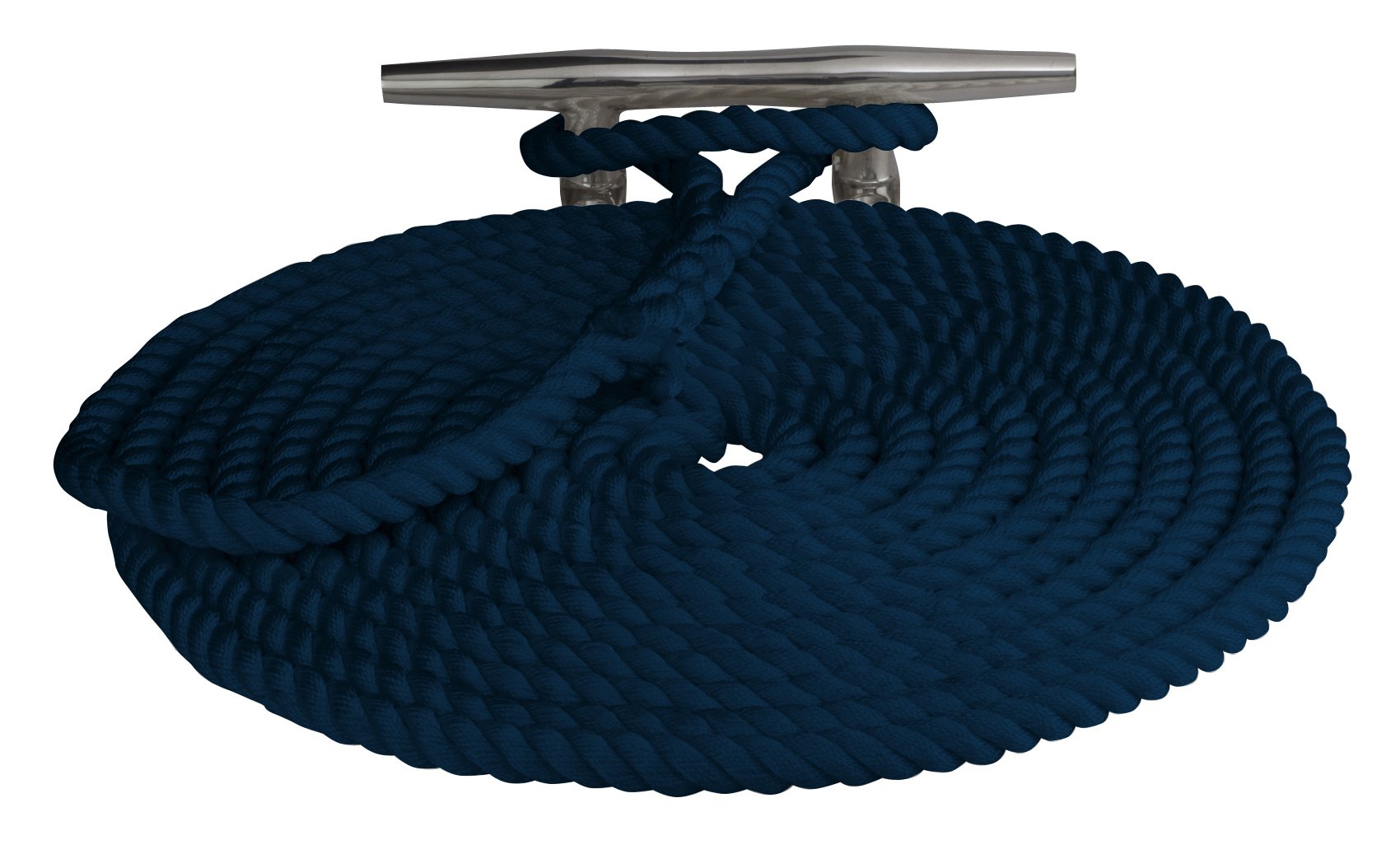 Sea Dog 302110025Nv-1 Double Braided Nylon Dock Line, 3/8'' X 25', Navy
