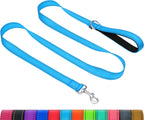 Taglory Reflective Heavy Duty Dog Leash 1 In X 4 Ft, Neoprene Padded Handle And Metal Hook Pet Training Leashes For Small Medium