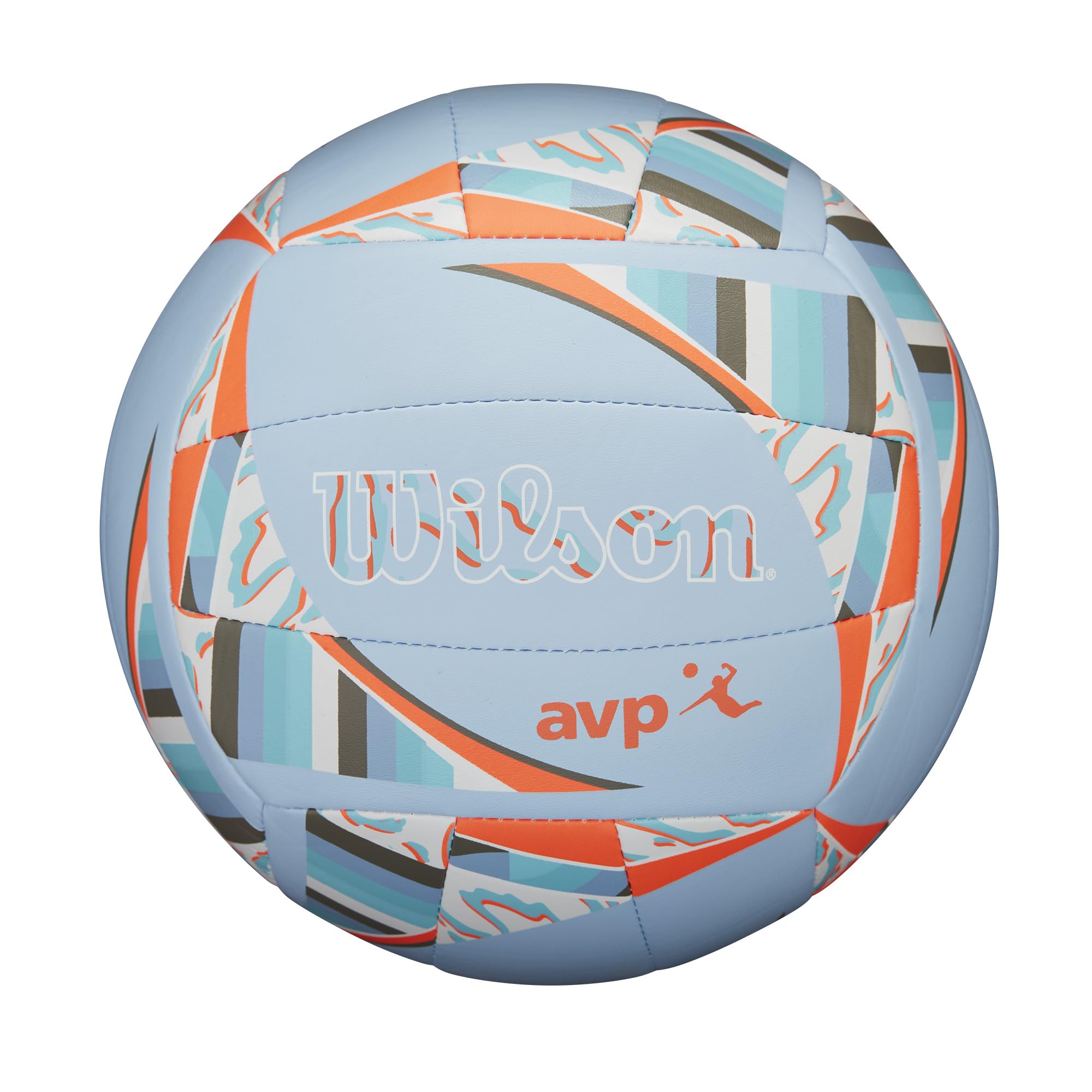 Wilson Avp Movement Volleyball - Official Size, Blue/Orange/White