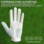 Men      S Golf Glove Left Hand Right With Ball Marker Value 2 Pack, Weathersof Grip Soft Comfortable, Fit Size Small Medium Ml