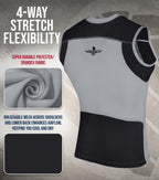 Exxact Sports Youth Baseball Chest Protector, Padded Sternum Chest Guard, Softball Chest Protector Girls Youth (Gray, Ym)