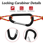 Zalava Aluminum Carabiner Clip D Ring, 24Pc Keychain Clips Spring Snap Hook,Small Carabiners Set For Outdoor Camping Fishing Hik