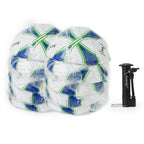 Aoneky Kids Soccer Ball - Eco-Friendly 2.5Mm Pvc Leather, Durable Machine-Stitched Design, Ball Pump Included (Size 3-10 Deflate