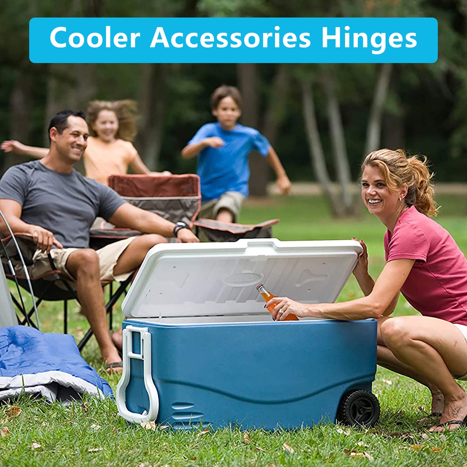 Cooler Hinges Replacement For Coleman Camping Cooler Accessories 5226 5227B 5240 5241 5241A 5245 5286 6270 6273, Ice Chest Plast