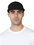 Fabseasons Casual Cotton Golf Flat Caps & Hats For Men & Women Black