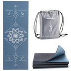 Avoalre Foldable Travel Yoga Mat Print | 5Mm Thick Folding Pilates Mat | Non-Slip High Density Floor Exercise Mat For Home Worko