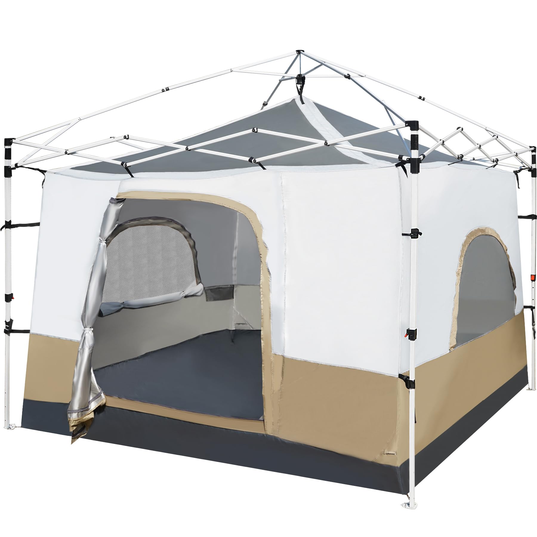 Redcamp Canopy Camping Tent For Pop Up Canopy Tent, Inner Tent With Mesh Window, Converts Straight Leg 10'X10' Or 10'X20' Canopy