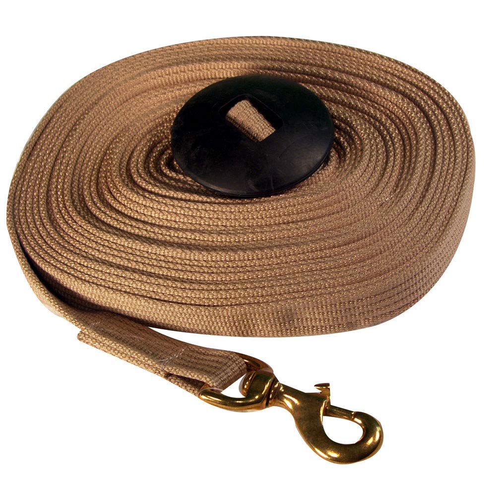 Intrepid International Cotton Lunge Line With Rubber Stop, 35 Feet