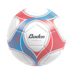 Baden Team Soccer Ball, White/Gray/Blue, Size 5