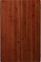 Viper Metropolitan Solid Wood Cabinet & Electronic Dartboard Ready-To-Play Bundle: Standard Set (777 Dartboard), Cinnamon Finish
