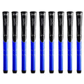 Winn Dri-Tac Midsize (+1/16'') Black/Blue - 9 Piece Golf Grip Bundle