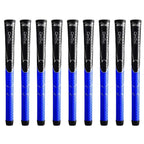 Winn Dri-Tac Midsize (+1/16'') Black/Blue - 9 Piece Golf Grip Bundle